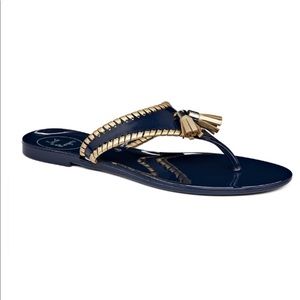 Jack Rodgers Alana Jelly Sandals Midnight/Gold